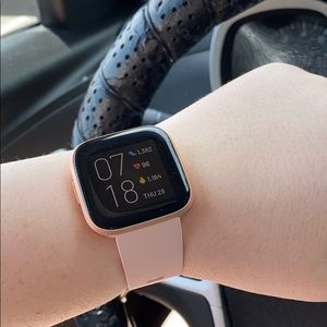 Rose gold FitBit Versa 2 Smartwatch